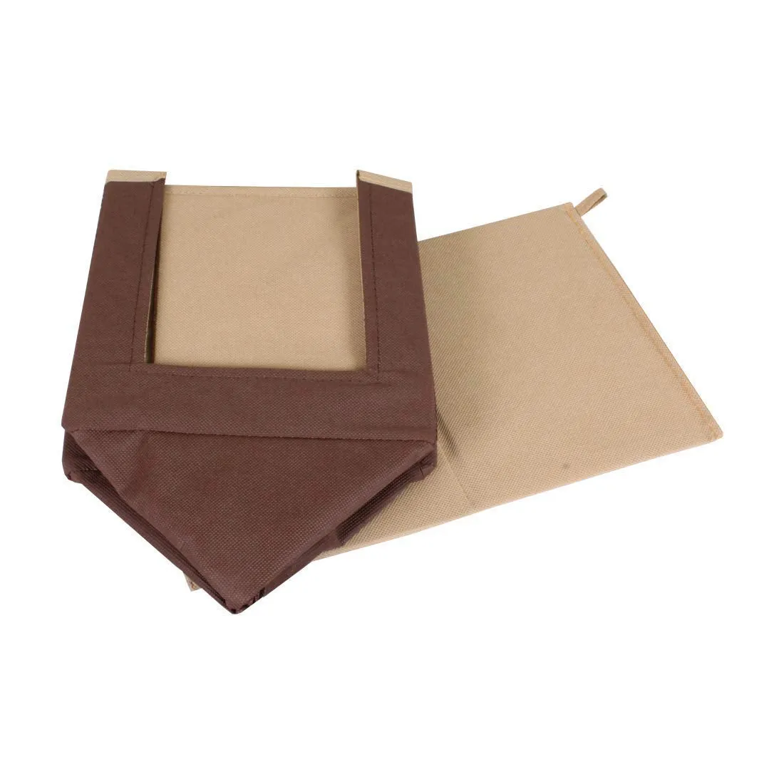 Heart Home Non-Woven Foldable Shirt Stacker Closet Organizer With Handles (Brown)-HS43HEARTH26546