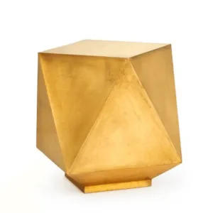 Hedron Side Table in Light Antique