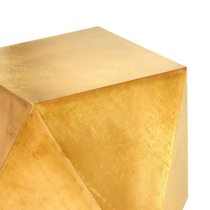 Hedron Side Table in Light Antique