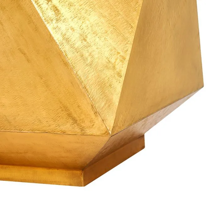 Hedron Side Table in Light Antique