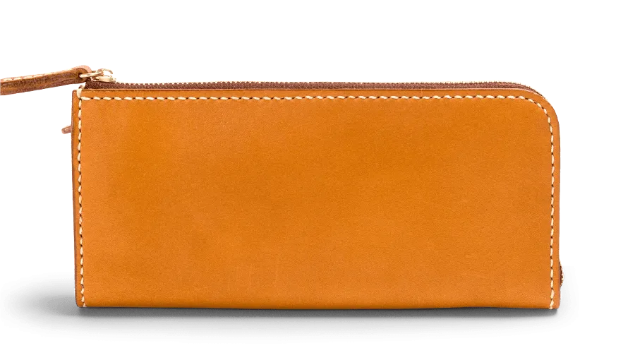 High Quality Tochigi Leather Long Wallet, Handmade in Japan