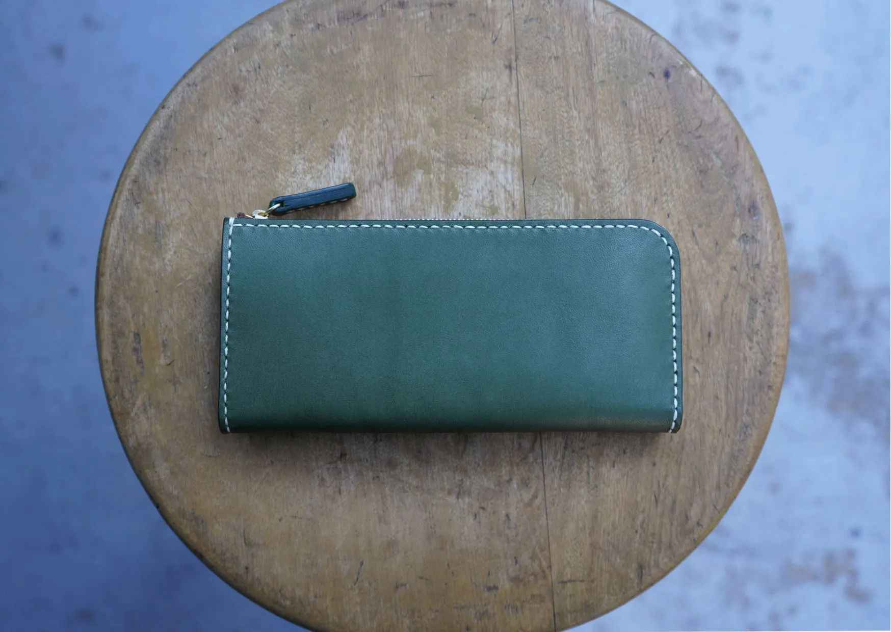 High Quality Tochigi Leather Long Wallet, Handmade in Japan