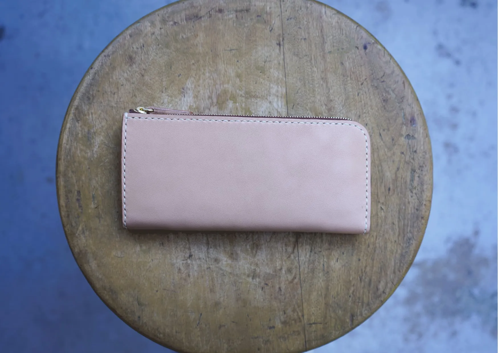 High Quality Tochigi Leather Long Wallet, Handmade in Japan