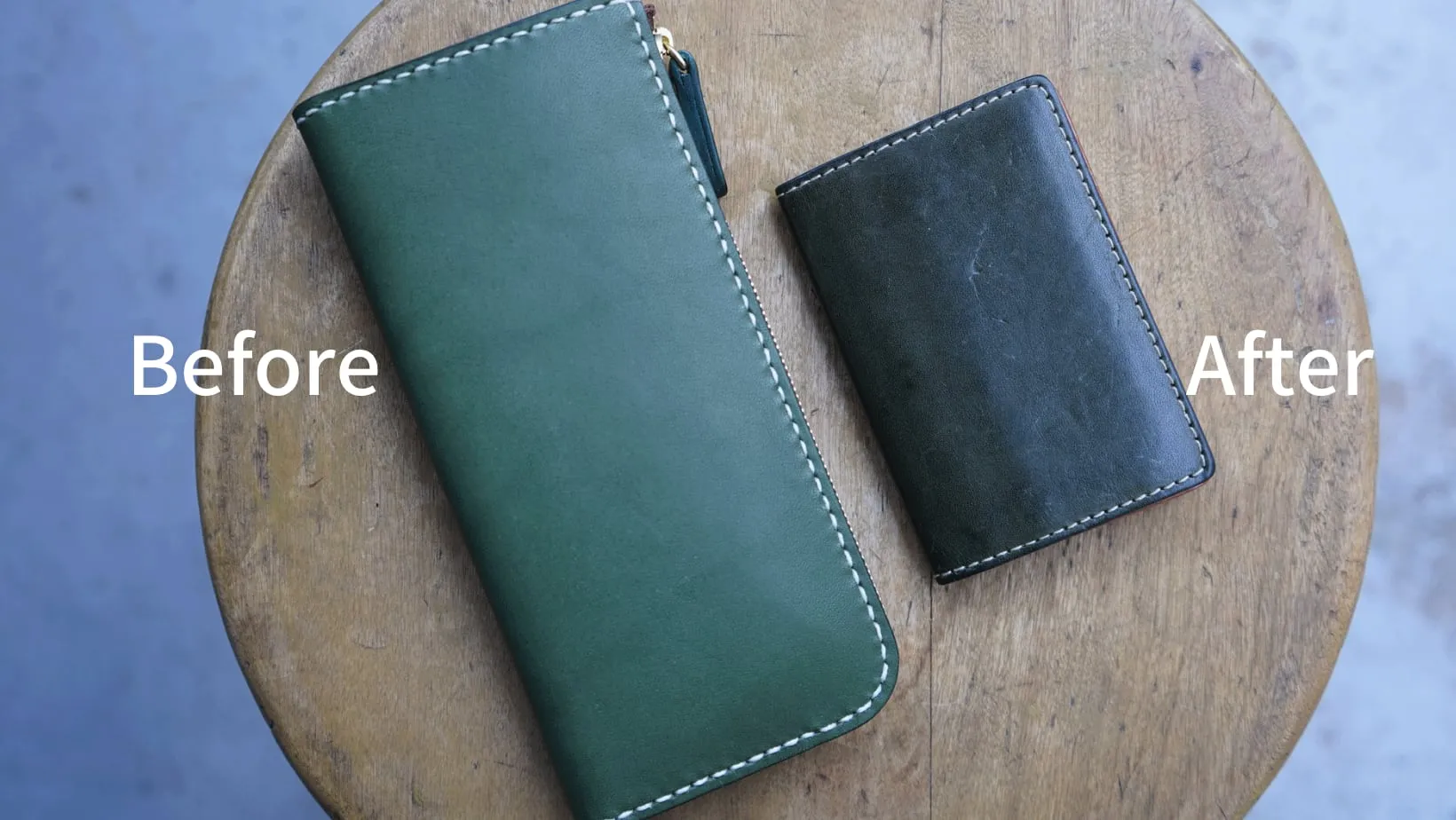High Quality Tochigi Leather Long Wallet, Handmade in Japan