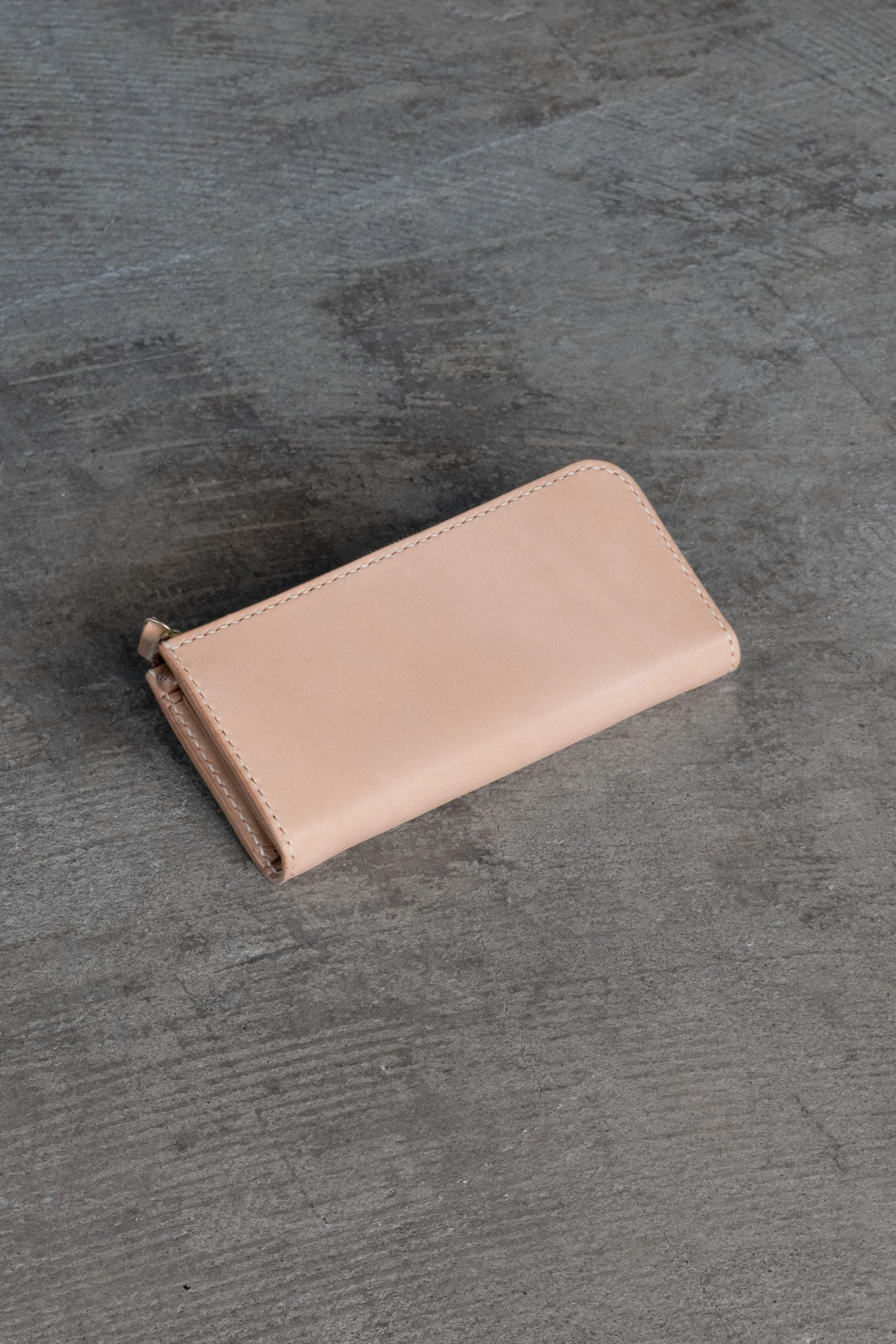 High Quality Tochigi Leather Long Wallet, Handmade in Japan
