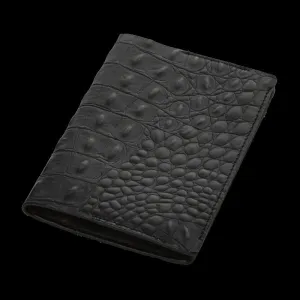 India black croco passport-holder