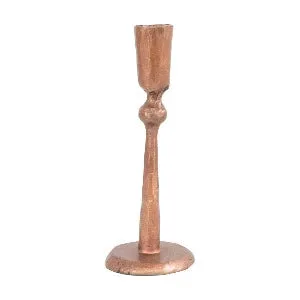 Iron Taper Holder, Antique Copper Finish