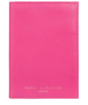 'Jet' Fuchsia Leather Passport Holder