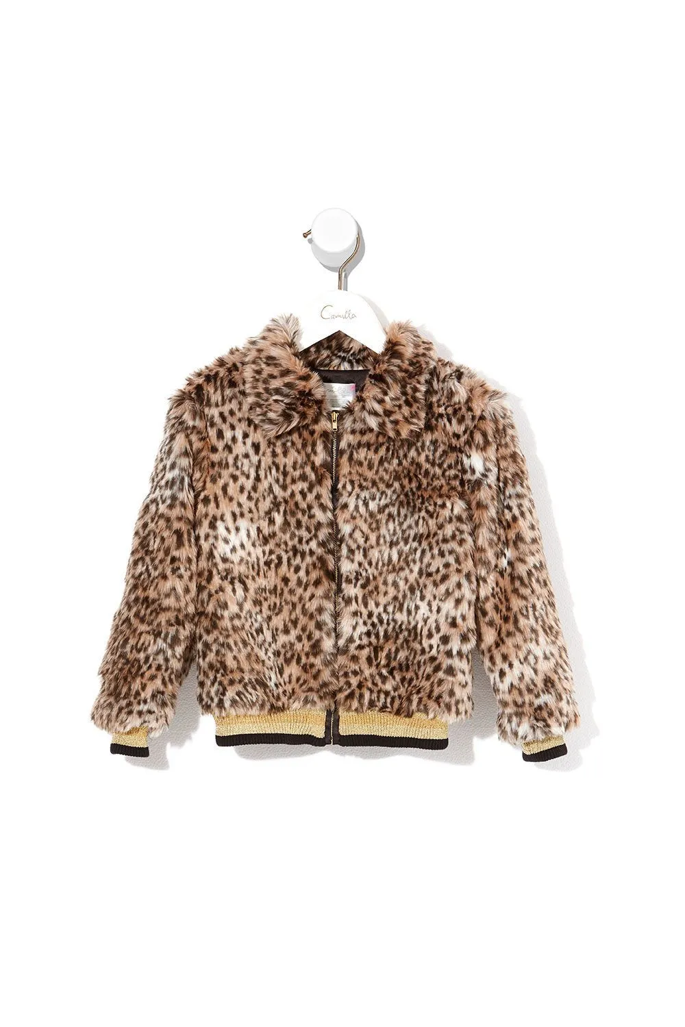 KIDS FEUX FUR JACKET CHAMPAGNE COAST