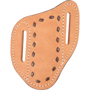Leather Angled Knife Scabbard, Buckstitch-SMALL