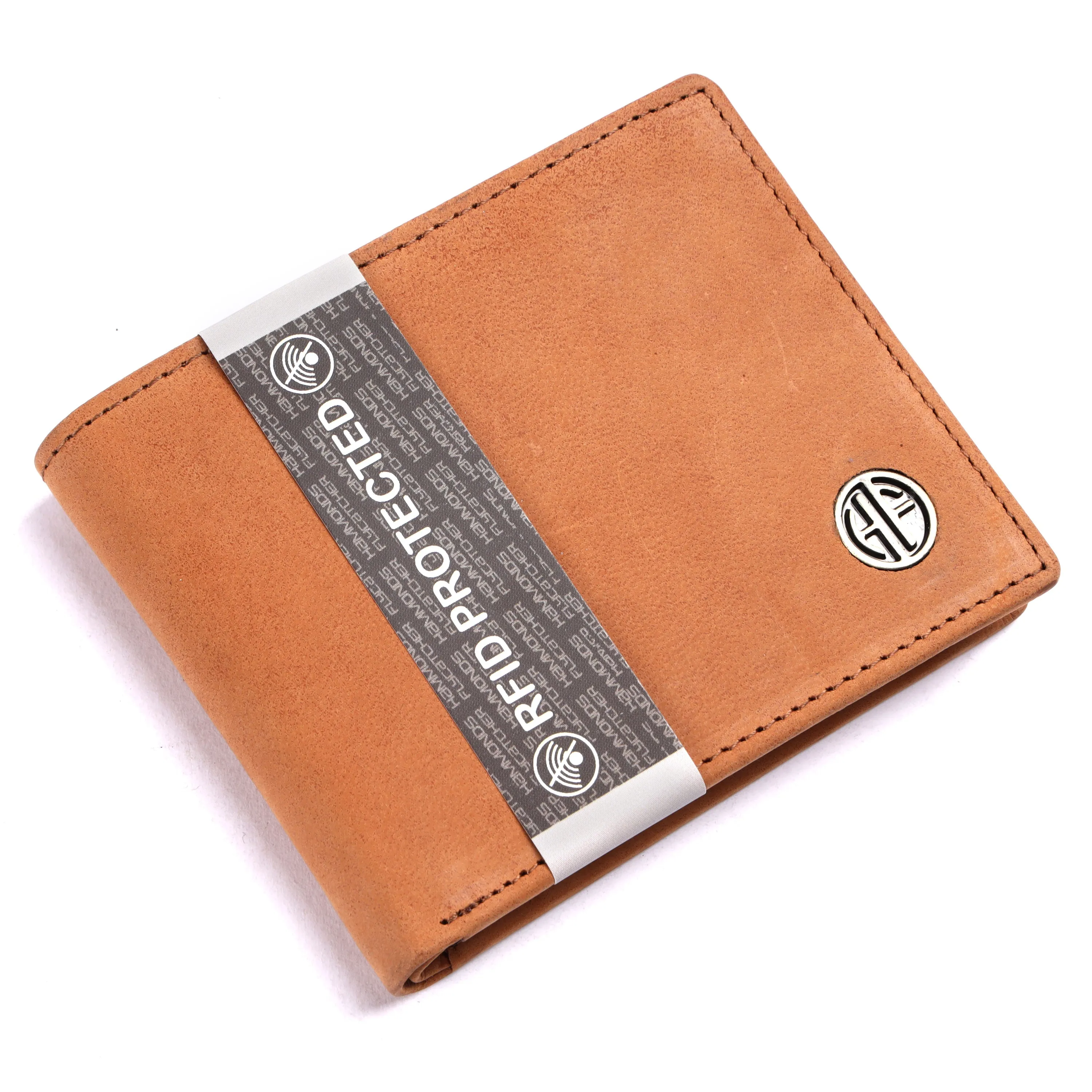 Leather Wallet for Men - RFID Protected Leather Money Bag for Men with 4 ATM Credit/Debit Card Slots