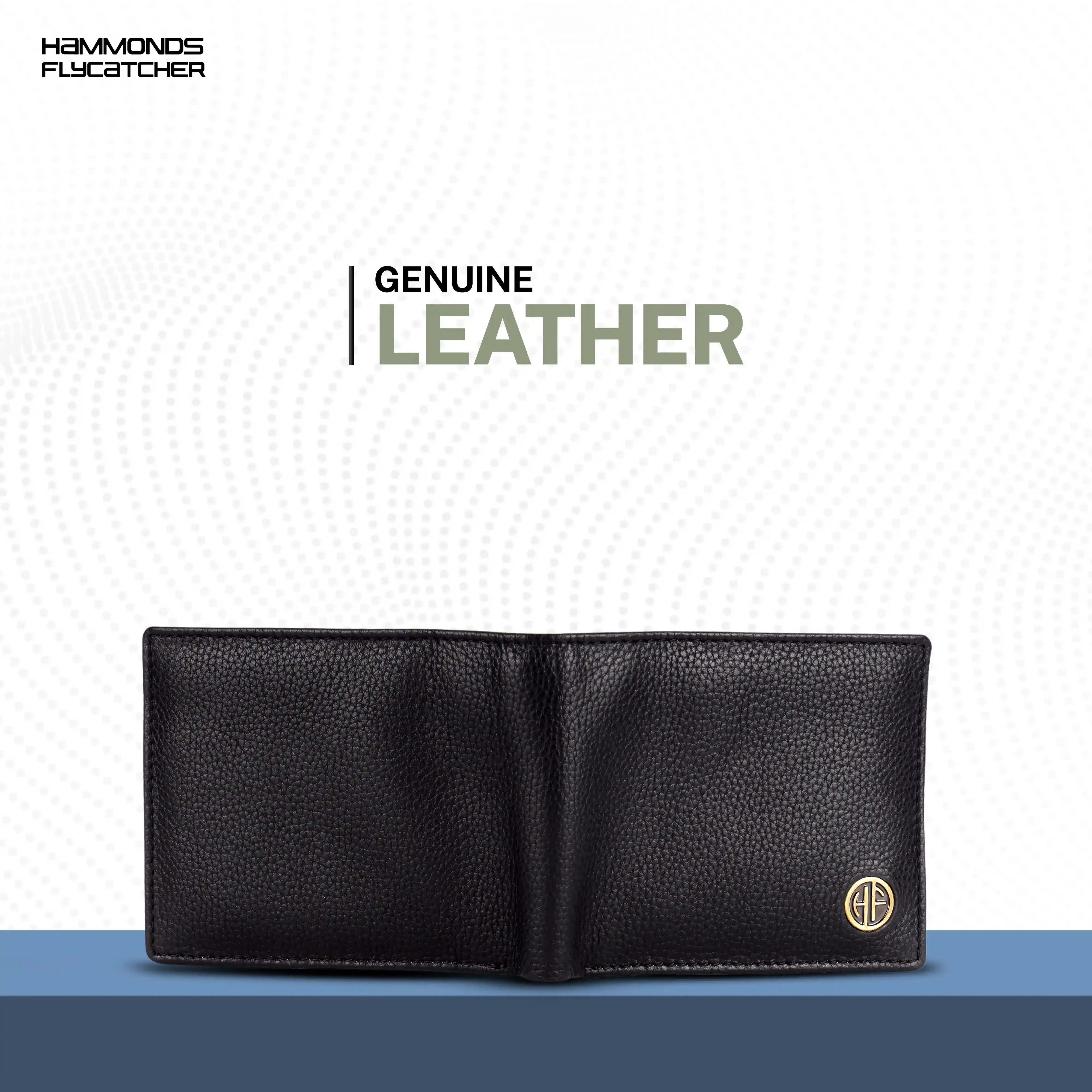 Leather Wallet for Men - RFID Protected Leather Money Bag for Men with 4 ATM Credit/Debit Card Slots