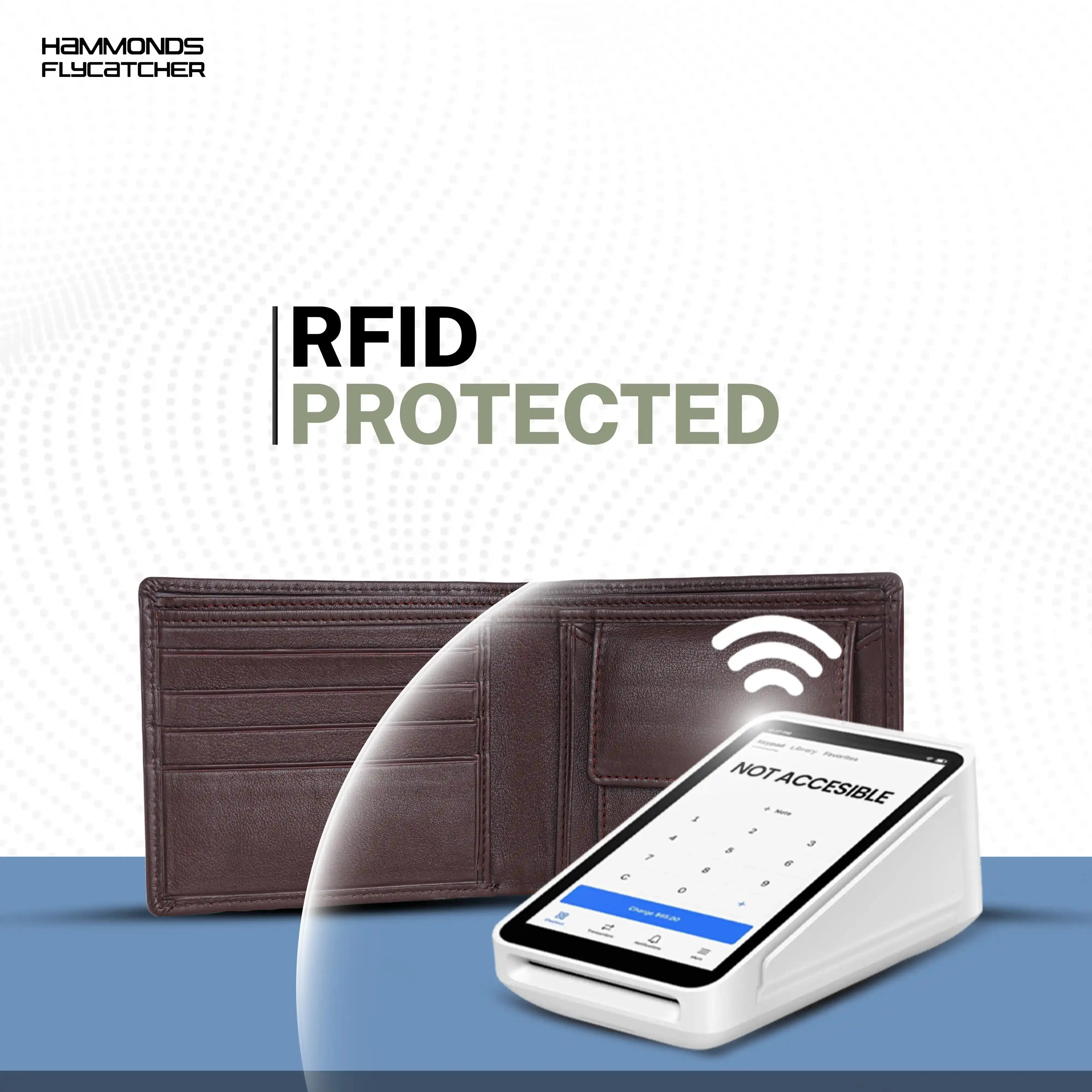 Leather Wallet for Men - RFID Protected Leather Money Bag for Men with 4 ATM Credit/Debit Card Slots