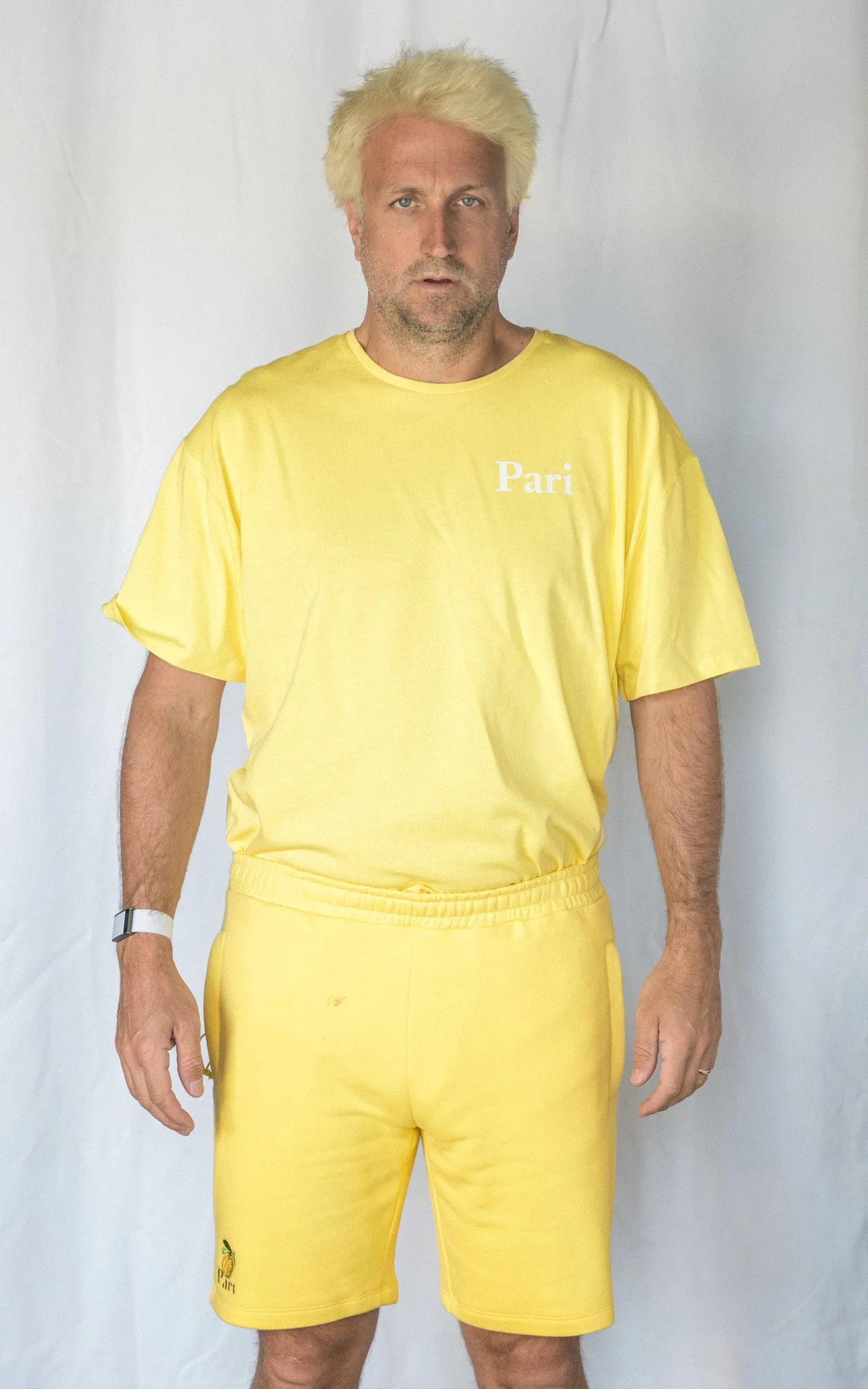 LEMON PASTEL CLUB SHORTS