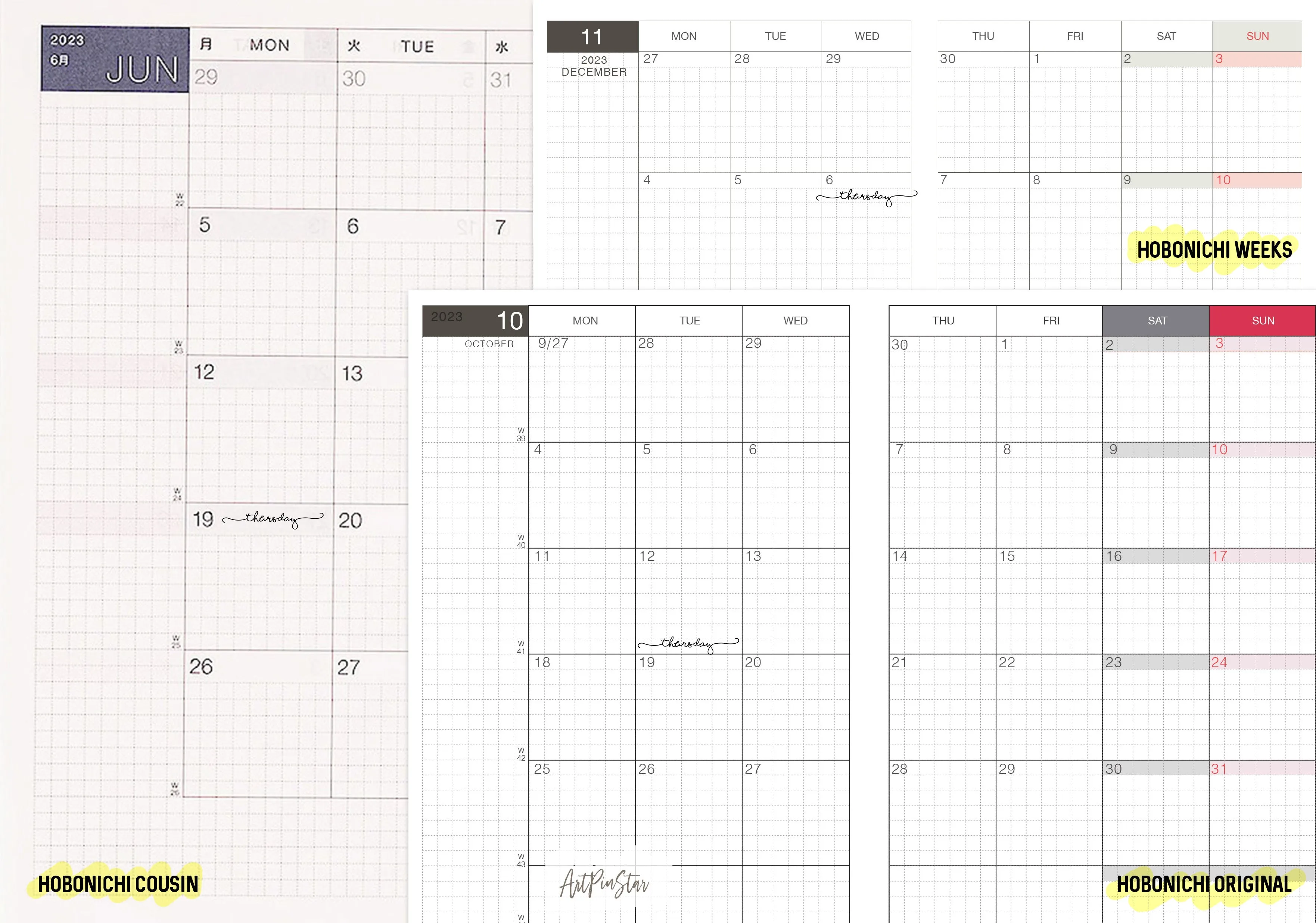 Lettering Functional Planner Clear Stickers