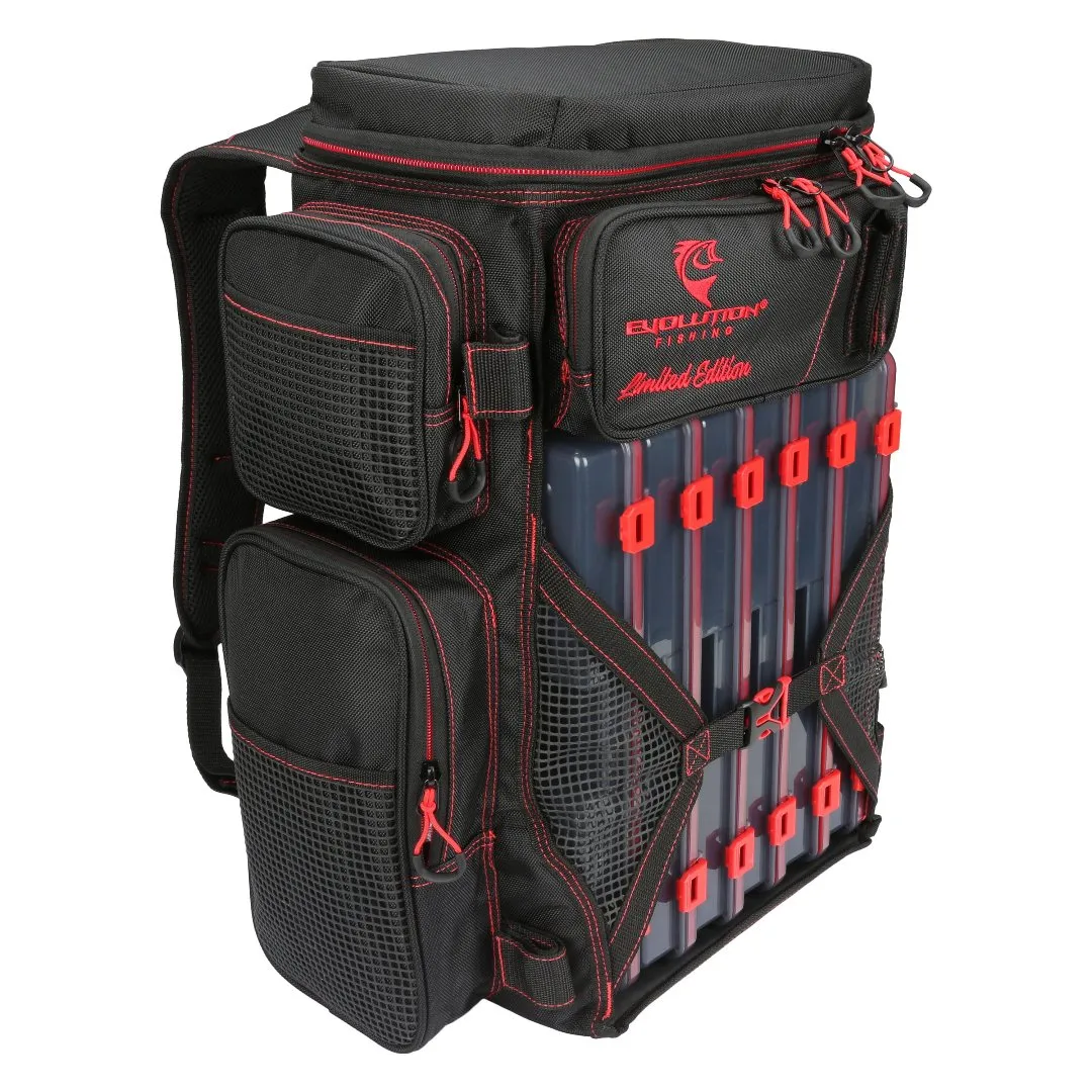 Limited Edition - RED Drift Series 3700 Tackle Backpack with Drift Hat