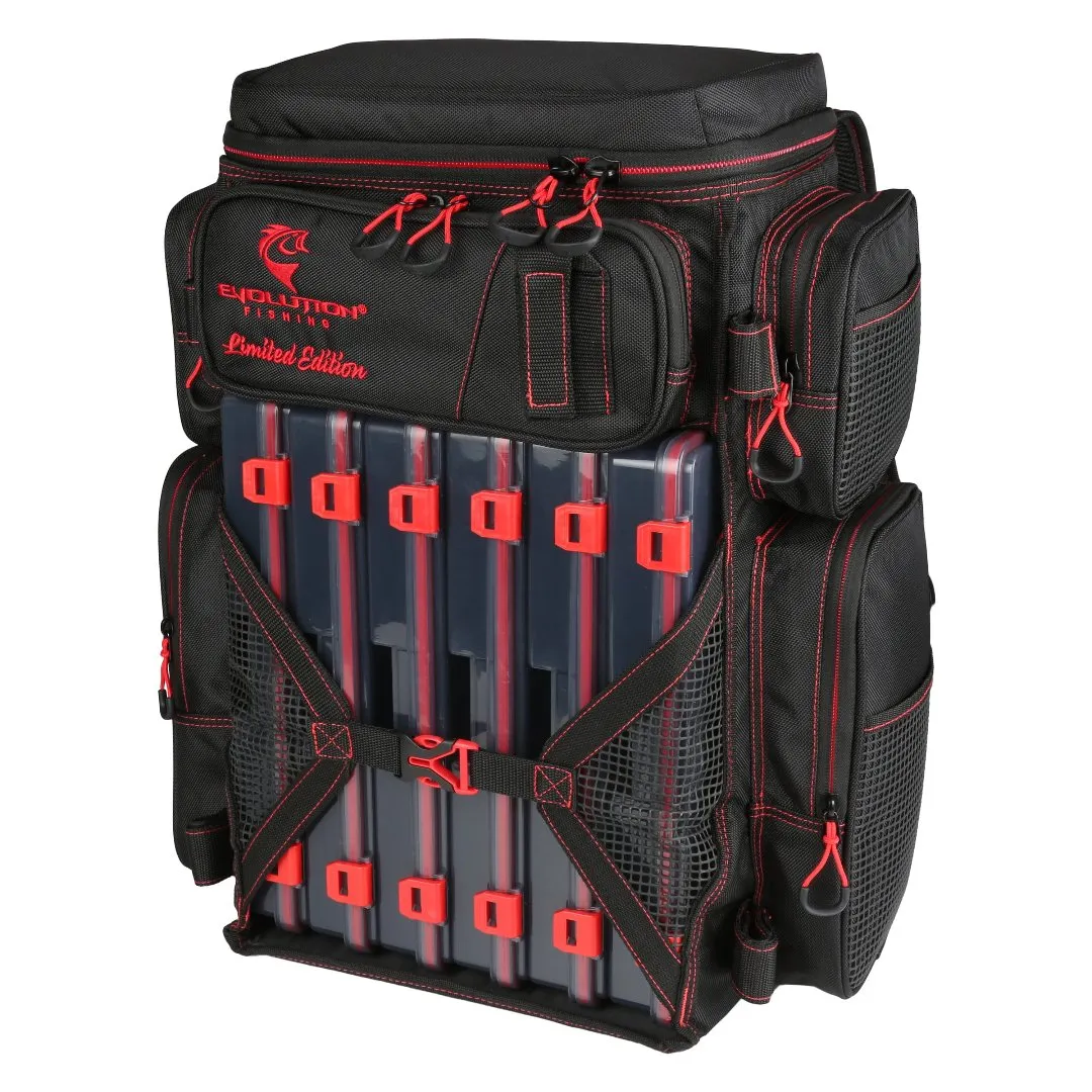 Limited Edition - RED Drift Series 3700 Tackle Backpack with Drift Hat