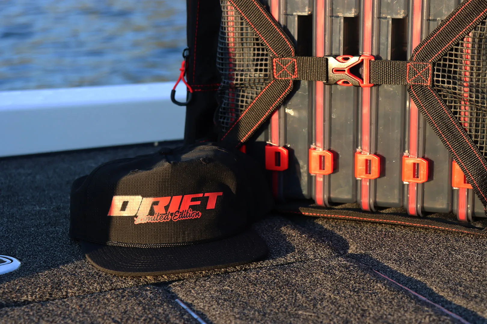 Limited Edition - RED Drift Series 3700 Tackle Backpack with Drift Hat