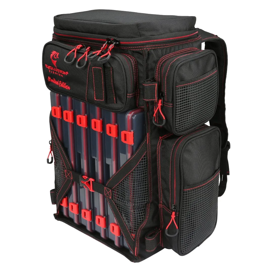 Limited Edition - RED Drift Series 3700 Tackle Backpack with Drift Hat