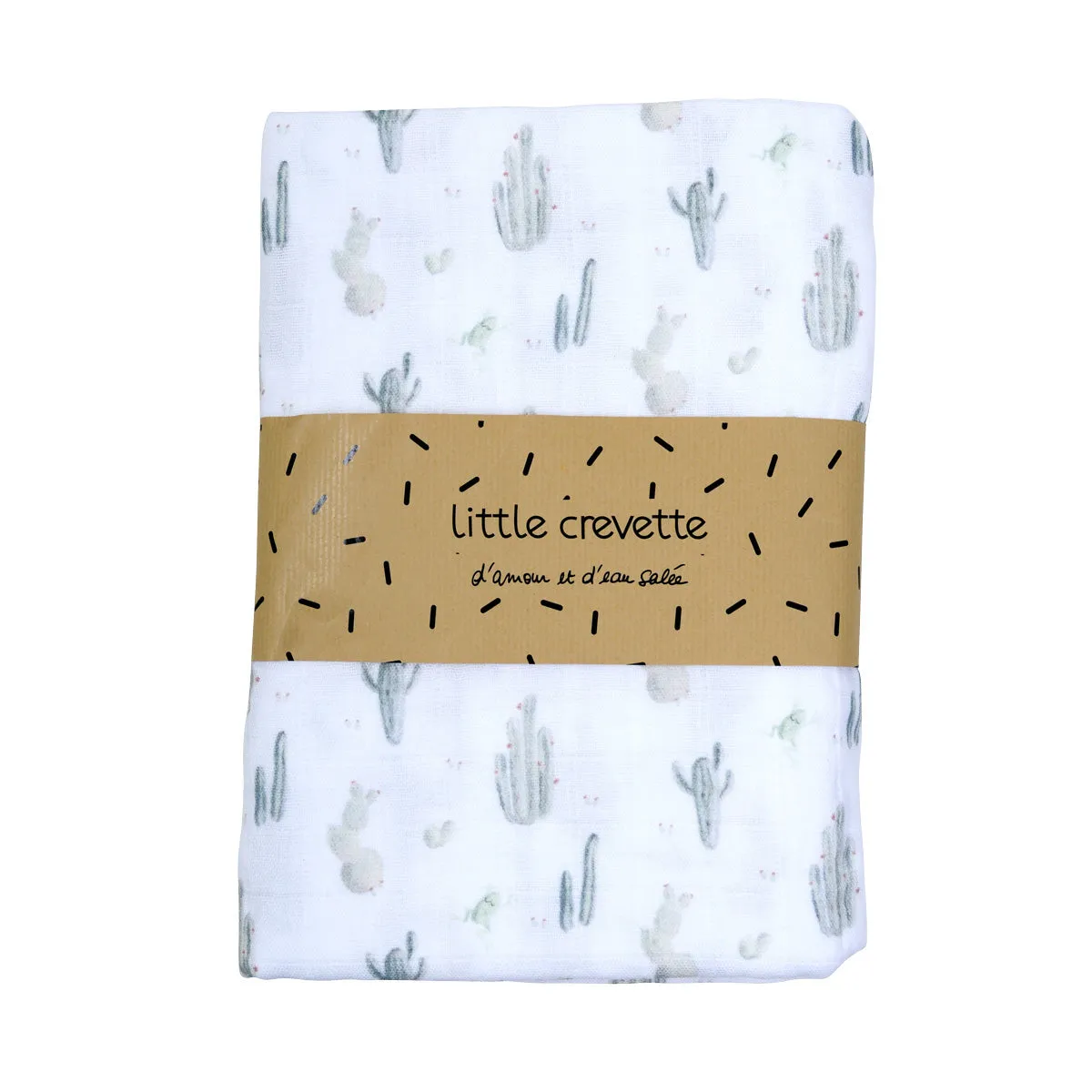 Little Crevette Large Swaddle Cactus