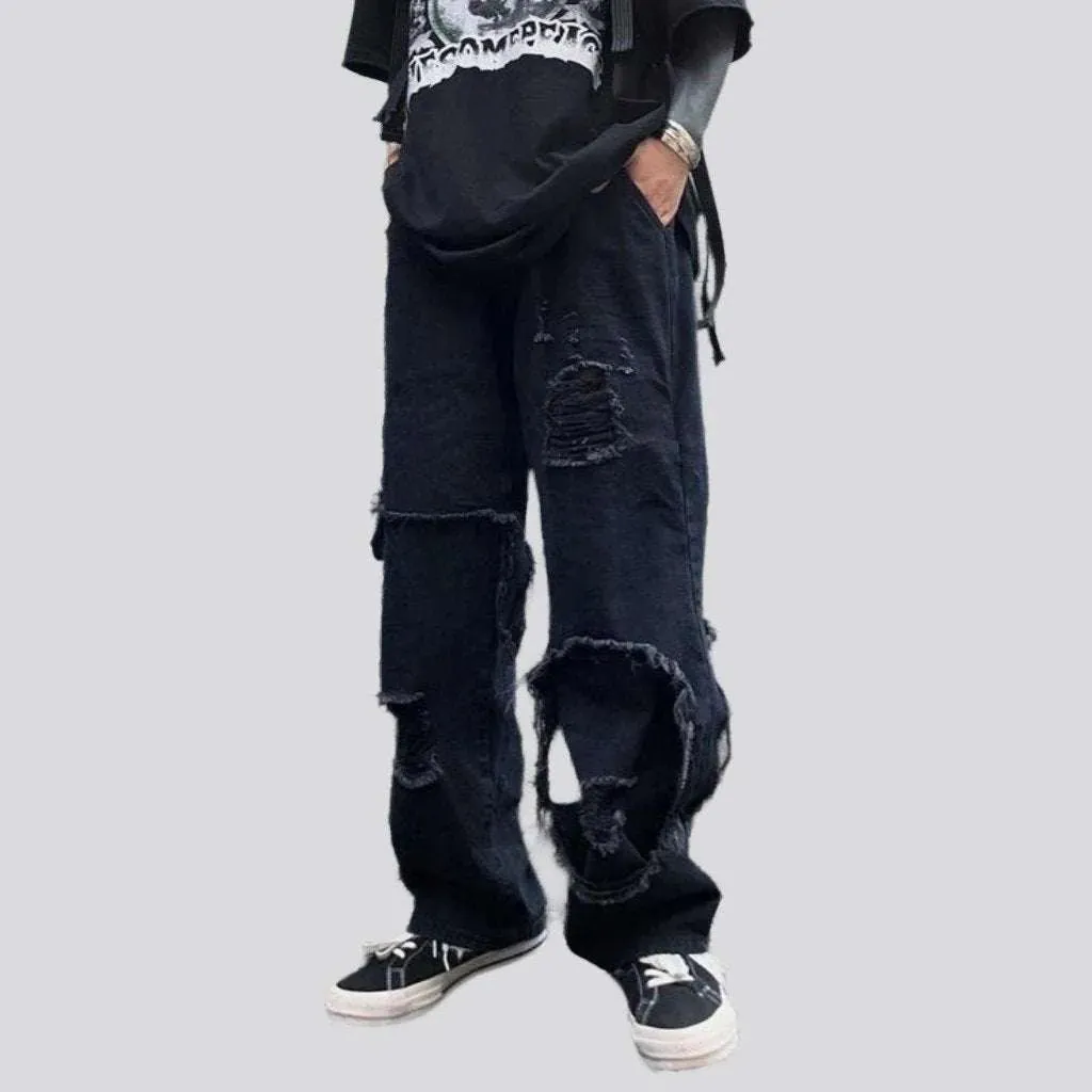 Men's distressed jeans