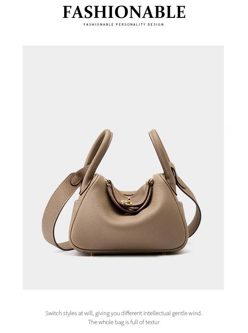 mini lindy 18cm crossbody shoulder bag 2386 elephant grey