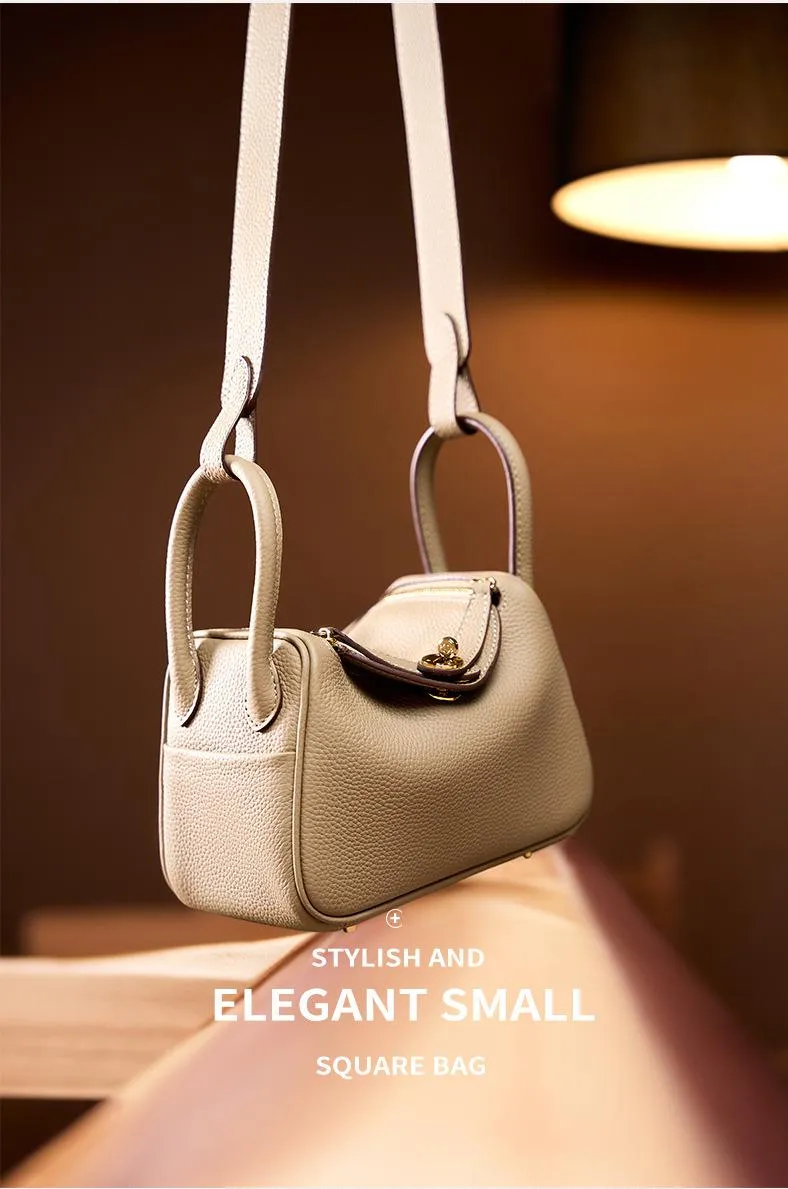 mini lindy 18cm crossbody shoulder bag 2386 elephant grey