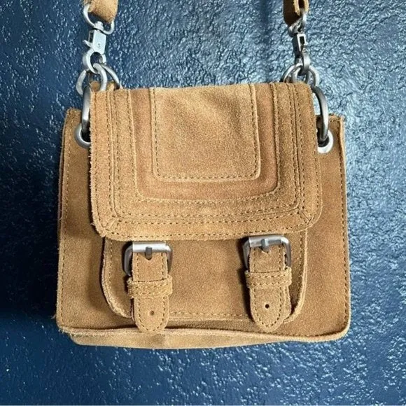 Mini Suede Crossbody Bag