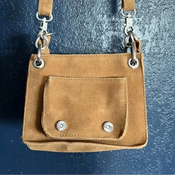Mini Suede Crossbody Bag