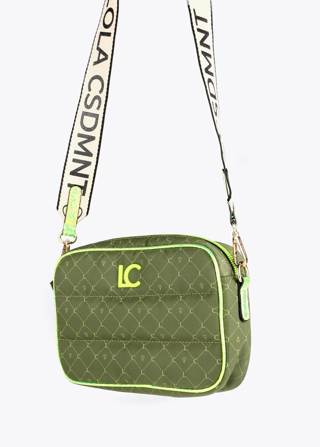 Monogrammed crossbody bag