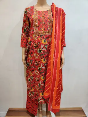 Morning Glory Kurta pant dupatta set