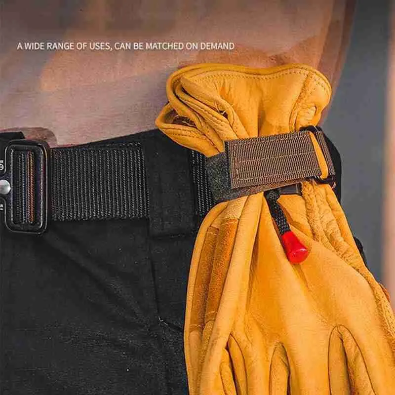 Multi-purpose Glove Hook Military Fan Outdoor Tactical  Buckle Adjust Camping Glove Hanging Buckle