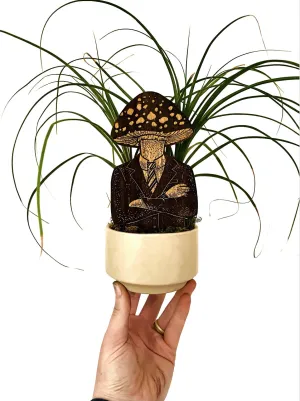 Mushroom Head Plant Stake
