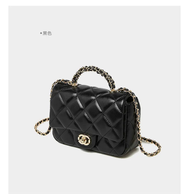 New women's metal chain shoulder crossbody bag handbag 2901 black