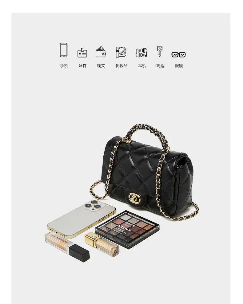 New women's metal chain shoulder crossbody bag handbag 2901 black