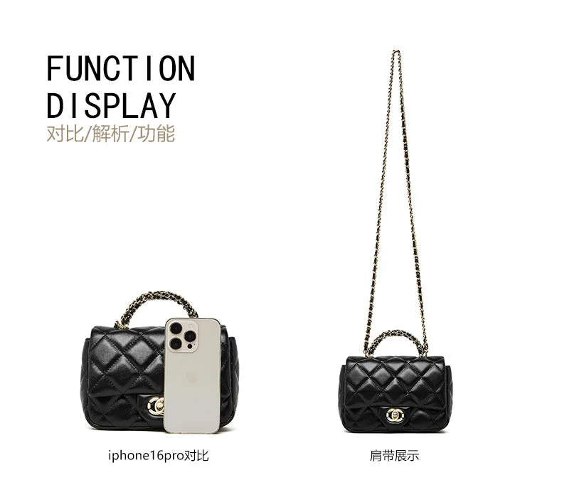 New women's metal chain shoulder crossbody bag handbag 2901 black