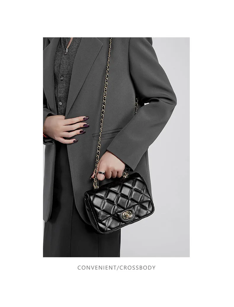 New women's metal chain shoulder crossbody bag handbag 2901 black