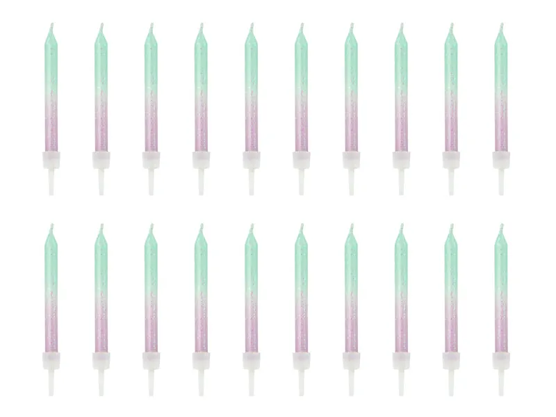 Ombre Pastel Birthday Candles -  Pack of 20