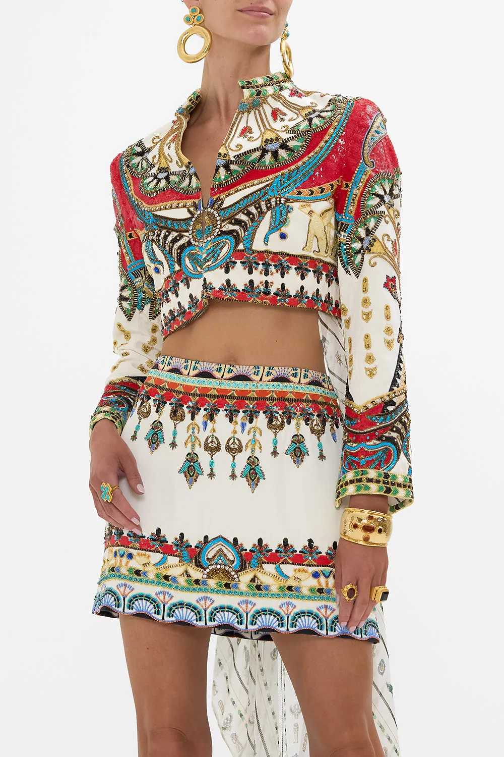OPEN FRONT JACKET WITH FULL LENGTH BACK VALLEY OF THE QUEENS