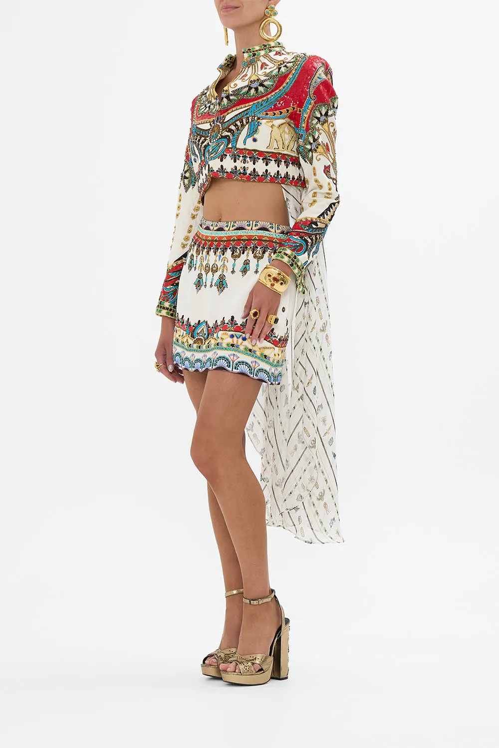 OPEN FRONT JACKET WITH FULL LENGTH BACK VALLEY OF THE QUEENS