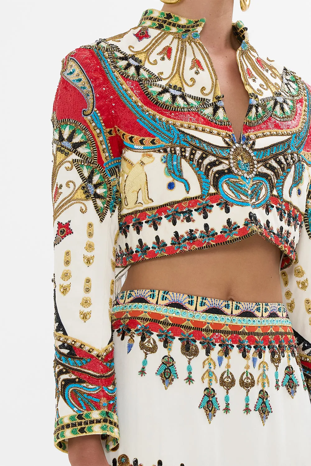 OPEN FRONT JACKET WITH FULL LENGTH BACK VALLEY OF THE QUEENS