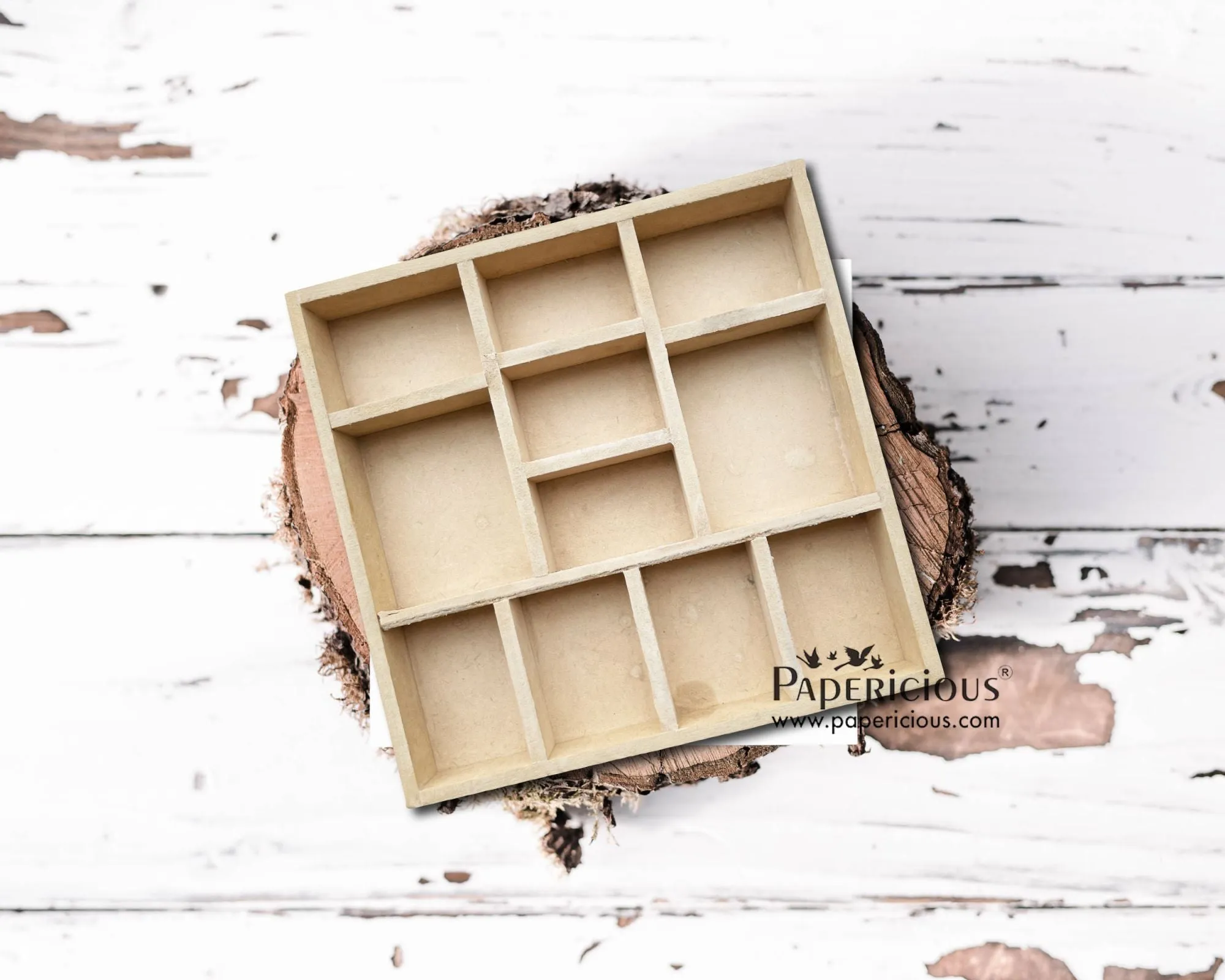 Papericious Printer Tray / Shadow Frame - 12x12 inch - 11 Partition