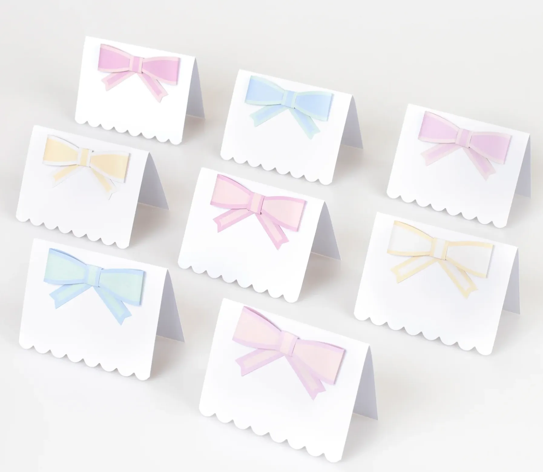 Pastel Bow Place Cards