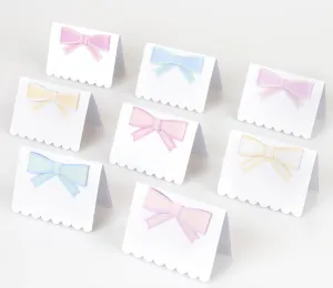 Pastel Bow Place Cards