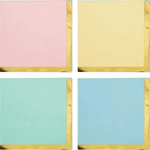 Pastel Celebrations Napkins - Beverage 16 Pkt