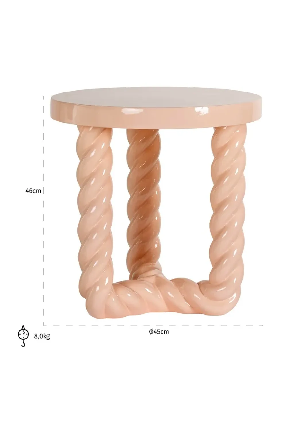 Pastel-Colored Side Table | OROA Rosly