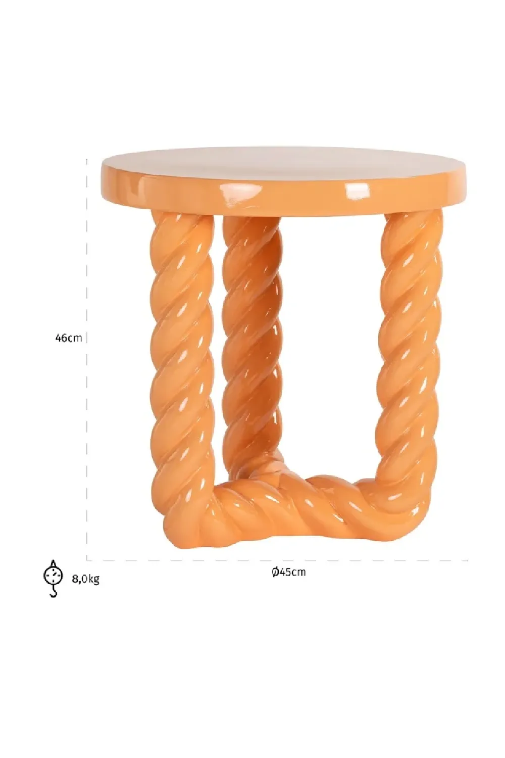 Pastel-Colored Side Table | OROA Rosly