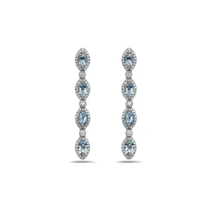 Pastel Diamond Firefly Drop Earring