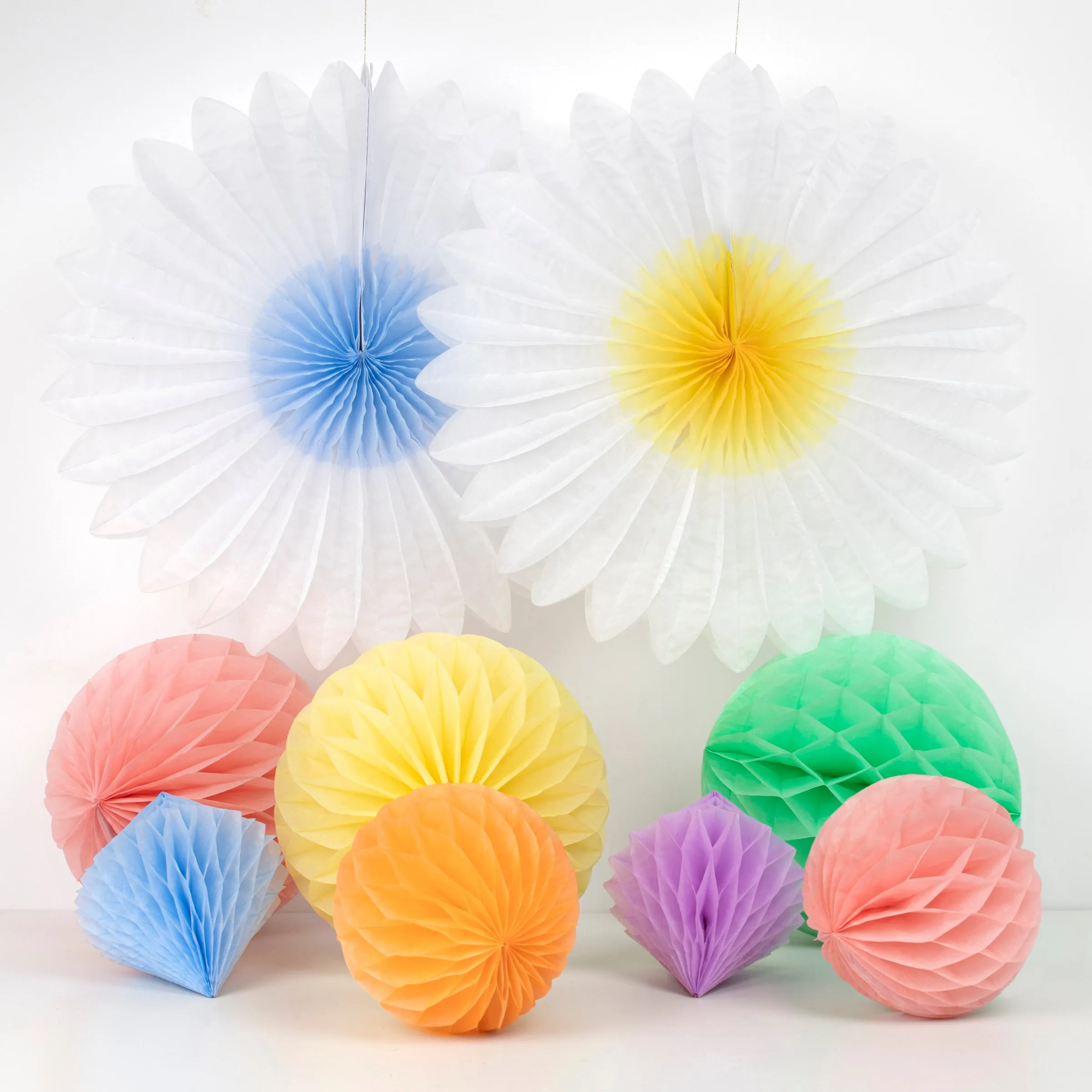 Pastel Honeycomb Decoration Kit (x 16)