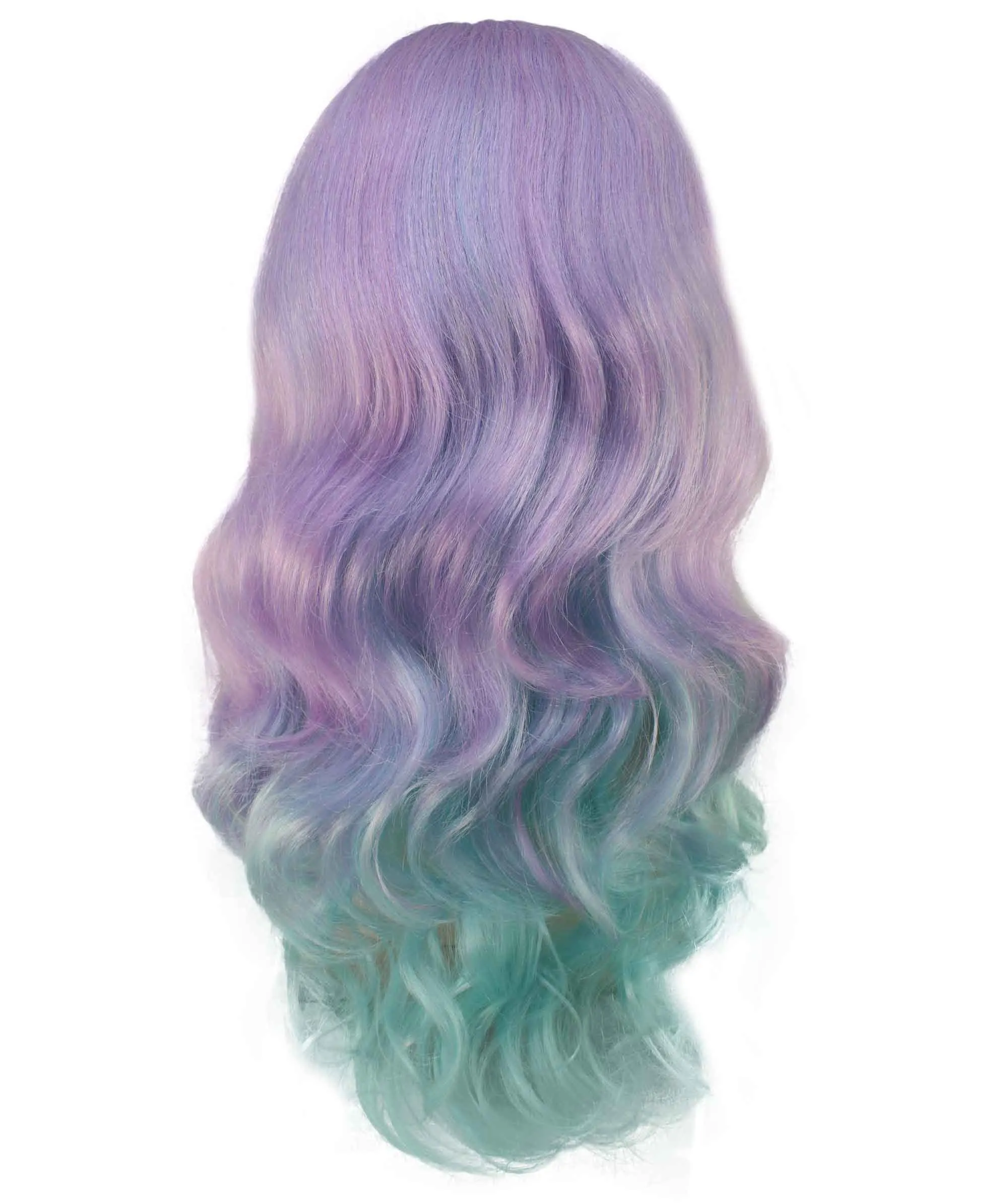 Pastel Ombre | Women's Multi Color Curly Shoulder Length Trendy Pastel Ombre Wig